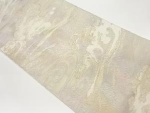  紗 荒波に流水模様織出し袋帯